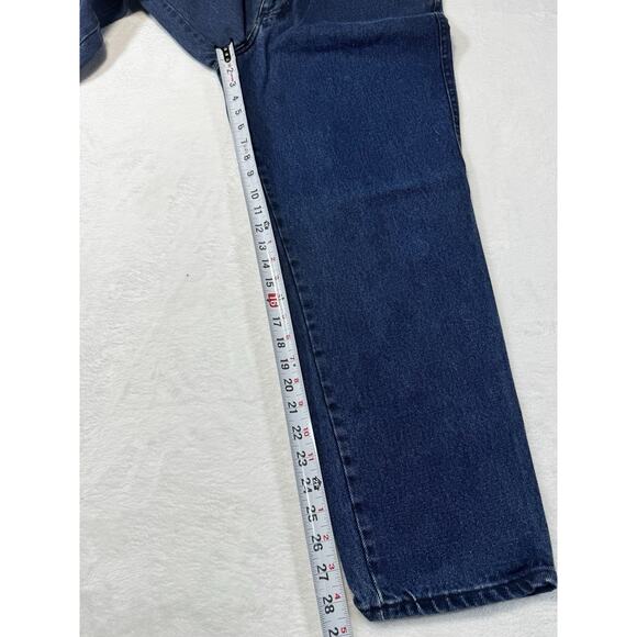 Gitano Jeans Tapered Leg Mom Jean Relaxed Size 12 Over-Dyed Denim Dark Wash NWT - Picture 6 of 7